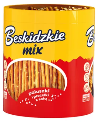 Obrázek produktu pro Beskidzkie Mix Solené tyčinky a preclíky 275 g