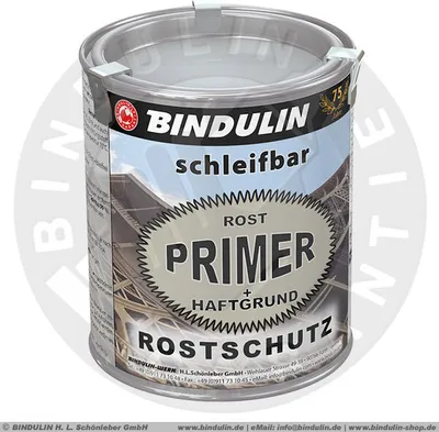 Produktbild von 750 ml Rostprimer / Autogrundierung mit eingebautem Haftgrund Rostschutzgrundierung Farbe: grau inkl. Pinsel