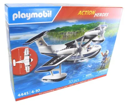 Produktbild von PLAYMOBIL City Action 4445 Tragflächenboot Polizeiflugzeug
