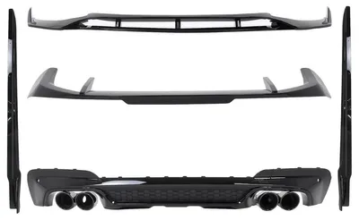 Produktbild von Aero-Bodykit für BMW X3 G01 M-Tech 2018–2020 Black Knight Design Stoßstange Lippe Spoiler.