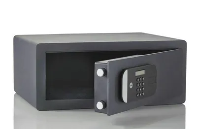Zdjęcie produktu dla Yale YLFM/200/EG1, Sejf bezpieczny, Czarny, Kod, Czytnik linii papilarnych, Klucz, 24,8 l, Podłogowy/ścienny, 200 mm