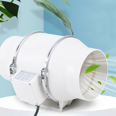 Obrázek produktu pro Trubkový ventilátor 200mm ventilátor Odsávací ventilátor Trubkový ventilátor s kuličkovým ložiskem Kanálový ventilátor