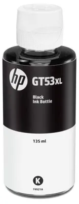 Obrázok produktu pre HP 135 ml originálna čierna atramentová náplň Ink Bottle GT53XL, Čierna, HP, HP Smart Tank 502, 514, 515, 516, 517, 519, 532, 559, 570, 615, 617, 651, 6000 strany, Vysoký (XL) výnos, Malajzia