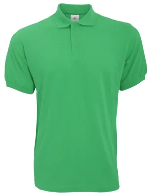 Produktbild von B&C Herren Polo-Shirt Safran Kurzarm FK111 (XL) (Kelly Grün)