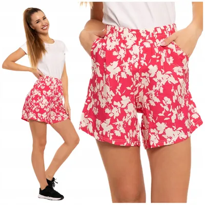 Produktbild von Moraj | Shorts - Größe XL - Damen Shorts Rosa - Sommer Shorts - Viskose Freizeit Shorts