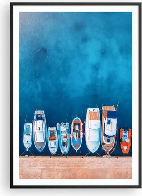 Produktbild von Gerahmtes Poster - Schwarzer Rahmen - Hafen Hafen £ódŸ - 70x100 cm - Wand Bild - Wanddeko - Wandbilder - Kunstposter - Wandposter - Bilderrahmen - Bilder - Kunstdruck - P2BPA70x100-5081