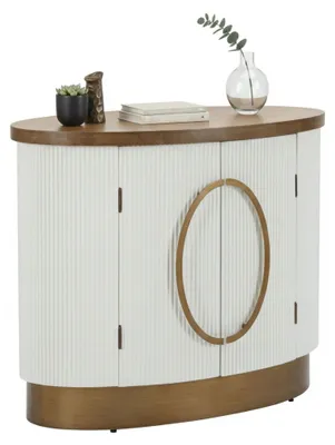Image de Kolinsky - Buffet, 79x48x67h cm Blanc, une étagère