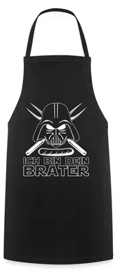 Produktbild von Spreadshirt Ich Bin Dein Brater Grill Humor Für Väter Kochschürze, One size, Schwarz