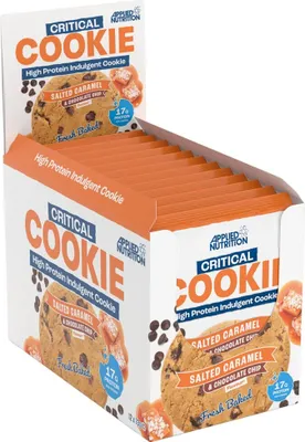 Imagen del producto de Applied Nutrition Critical Cookie (12 unidades de 85g) - Sabor a caramelo salado