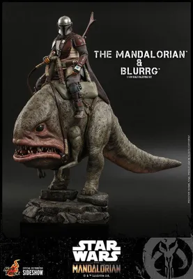 Produktbild von Mandalorianer & Blurrg Figur im Maßstab 1:6 - Hot Toys - The Mandalorian