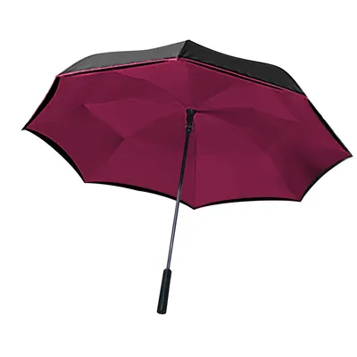 Produktbild von WonderDry® Umbrella rot - Regenschirm mit innovativer Umstülptechnik - Umgedrehter Regenschirm - Aus der TV Werbung