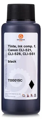 Obrázok produktu pre Atrament pre tlačiarne Canon CLI-521, CLI-526, CLI-551, čierny