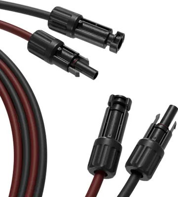 Produktbild von MC4 Verlängerung, 4mm², 2er Set rot/schwarz, 10m