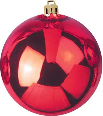 XL Dekokugel 30cm - Baumkugel - rot glänzend - Innen&amp;Außen - robustes Polyethylen