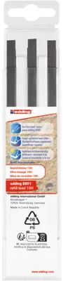Produktbild von EDDING 8891 Bleistiftminen für Zimmermannsbleistift mit Druckmechanismus 2.0 - 5.0 mm