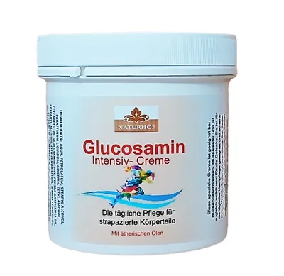 Produktbild von GLUCOSAMIN INTENSIV-CREME 250ml mit ätherischen Ölen Körpercreme Hautpflege 40