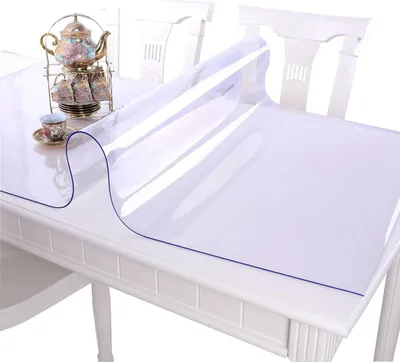 Produktbild von Transparente PVC Tischdecke - Tischschutzfolie - Dicke 1,5 mm - Größe 60x60 cm