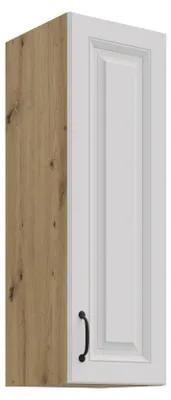Produktbild von Hängeschrank 30 cm Stilo Weiß + Eiche Artisan Küchenzeile Küchenblock Küche Landhaus Höhe 90 cm