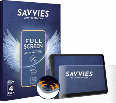 Produktbild von 4x Savvies Fullscreen Schutzfolie für Carpuride W502BS Pro 5" Displayschutz Folie Fullcover Klar Transparent