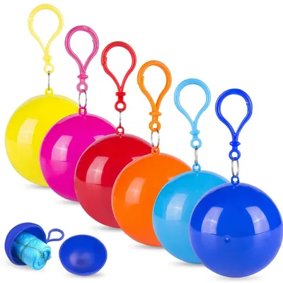 Produktbild von Tragbare Regenjackenball, Set von 6 Stück für Notfälle