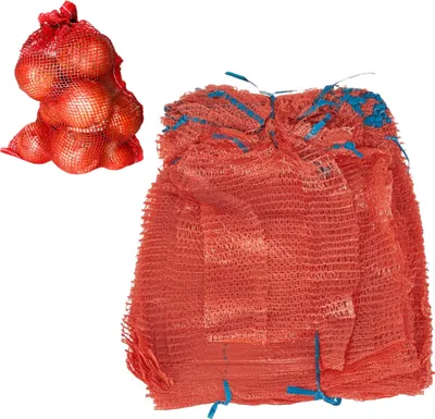 Produktbild von 100x 15 kg Raschelsäcke Kartoffel Raschel Säcke Netzsäcke Holzsäcke Fruchtsäcke 42x60