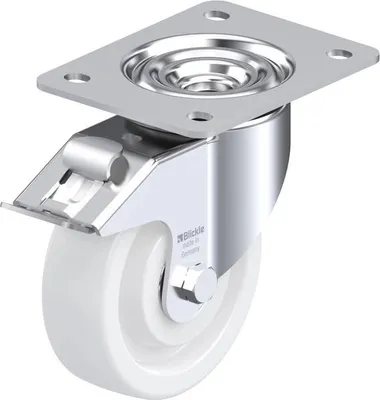 Produktbild von Blickle LK-SPO 125K-3-FI, Roller, 875 kg, Stahl, Weiß, Deutschland, 1 Stück(e), 155 mm