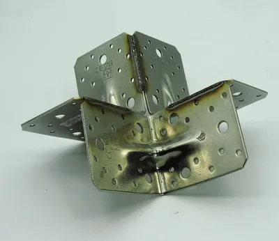 Produktbild von Dreiarmiger Winkel Edelstahl 90x90x100mm verstärkt 2mm Schwerlast Bauwinkel