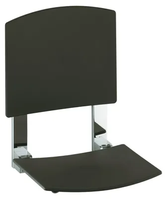 Produktbild von Keuco Plan Care Klappsitz zur Wandmontage Rückenlehne abnehmbar Aluminium silber-eloxiert/weiß - 34982170051