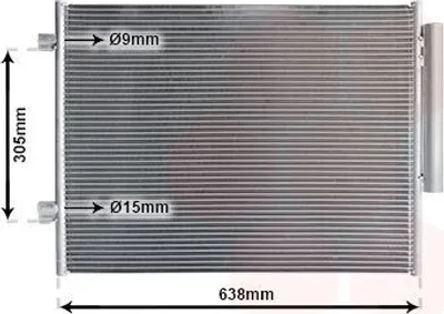 Produktbild von VAN WEZEL 01015701 Kondensator Klimaanlage Klimakondensator für ALFA ROMEO GIULIA (952) +Trockner