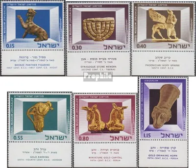 Produktbild von Briefmarken Israel 1966 Mi 371-376 mit Tab (kompl.Ausg.) postfrisch Kunstgegenstände