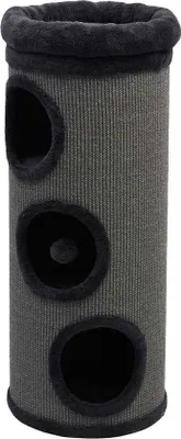 Produktbild von Kratzbaum Kletterfass Sisal Grau mit 3 Löchern und mehreren Plätzen 95x38 cm