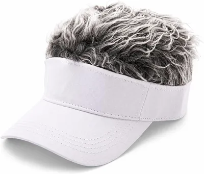Immagine prodotto di Cappellino da baseball con visiera regolabile e parrucca, taglia unica, ideale per l'uso quotidiano
