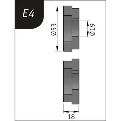 Obrázek produktu pro Sada ohýbacích válečků Metallkraft typu E4, Ø 53 x 19 x 18 mm, 3880124