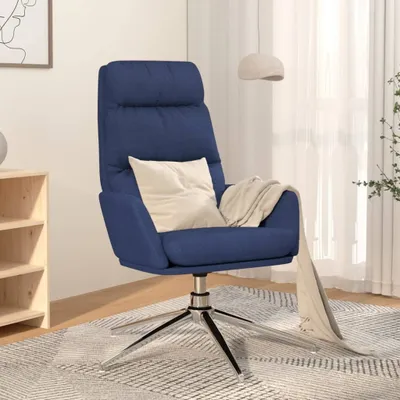 Image de Maison Exclusive - Fauteuil relax bleu tissu