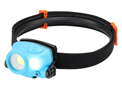 Zdjęcie produktu dla Lampa czołowa 3W COB LED 400 lm + 2W SMD LED 200 lm, akumulatorowa