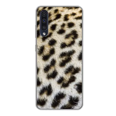 Produktbild von MuchoWow® Handyhülle Schutzhülle Hülle für Samsung Galaxy A50 Nahaufnahme Mantel Leopard Silikon Softcase Handy Hülle - Mobiltelefonhülle