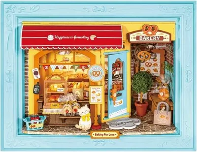 Immagine prodotto di Puzzle 3D, Fluffy Cat Bakery, legno, Rolife, 146 pezzi