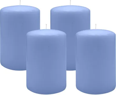 Produktbild von 4er Set Adventskranzkerzen Flieder Ø 100 x 150 mm