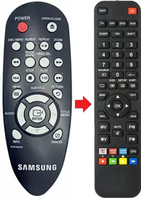 Produktbild von Fernbedienung passend für SAMSUNG AK5900103C | DVD-P191 | DVDP191
