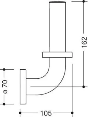 Produktbild von HEWI 801.21B401 92 Reservepapierhalter Ser 801, matt,