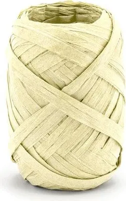 Produktbild von 10m Raffia Geschenkband creme
