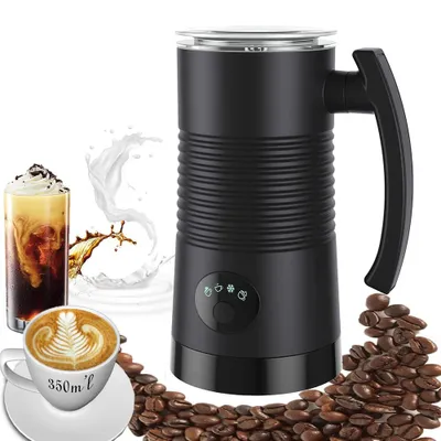Image de Mousseur à lait électrique 4 en 1 Electric Milk Steamer mousse de lait chaude et froide 400 W 350 ml Milk Frother pour cappuccino latte moka macchiato
