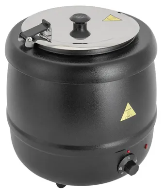 Immagine prodotto di Scaldavivande da buffet - Bagnomaria - Capacità 10 l - Acciaio inossidabile - Temperatura regolabile da 35 a 80 °C - Vassoio estraibile - Nero