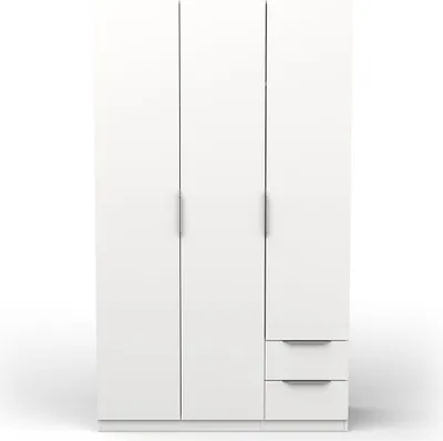 Image de Armoire 3 portes et 2 tiroirs Ghost - L119,4 cm