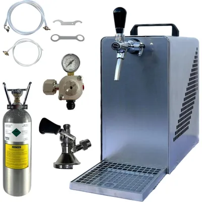 Produktbild von Bierkühler BieTal® Bierzapfanlage 30 L/h KOMPLETTSET - KEG Typ M - 2 Kg CO2