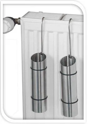 Produktbild von EXCELLENT HOUSEWARE Luftbefeuchter Wasserverdunster aus STAHL 2er SET