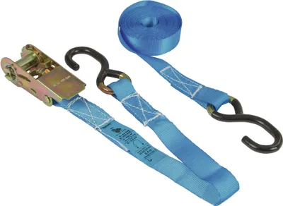 Produktbild von 3 Stück Ratschen-Zurrgurt Set 2teilig blau 400 cm zul. Zugkraft 800 kg