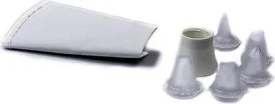 Produktbild von TUPPERWARE Backen Tortenzauber 400 ml weiß 5 Tüllen D70 Dressierset