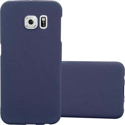 Produktbild von Cadorabo Schutzhülle für Samsung Galaxy S6 EDGE Hülle in Blau Etui Hard Case Handyhülle Cover