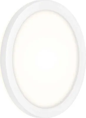 A white LED outdoor wall light with a backlight effect, shown against a white background.